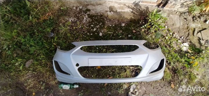 Бампер передний solaris 2012(дорестайл)