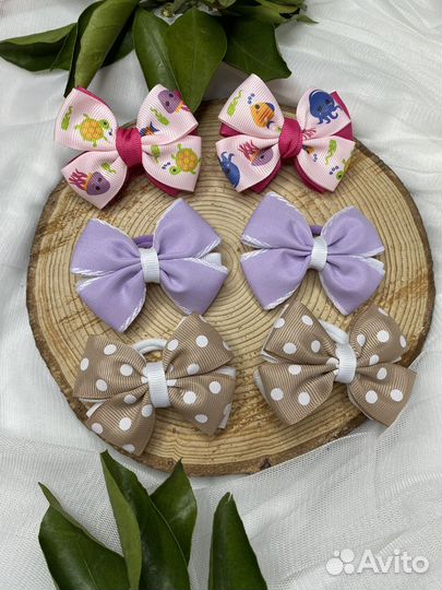 Бантики ручной работы, для девочек