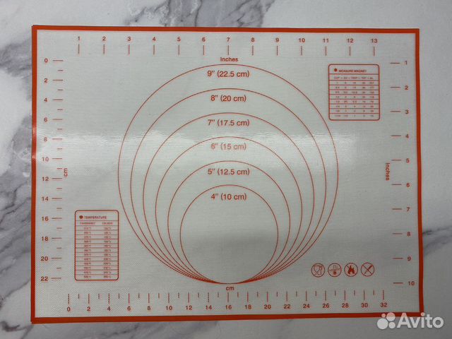 Коврик кондитерский для выпечки и макарун