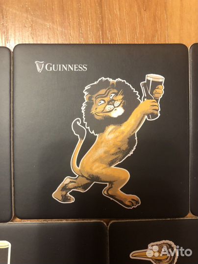 Набор костеров подставок под пиво Гиннесс