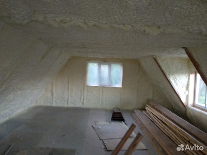 Бесшовная напыляемя теплоизоляция ппу