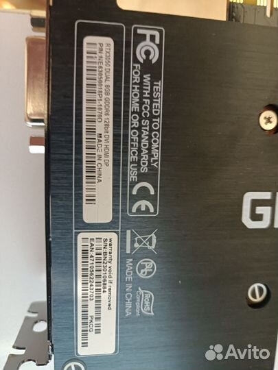 Видеокарта Palit Nvidia geforce rtx 3050 dual 8 Gb