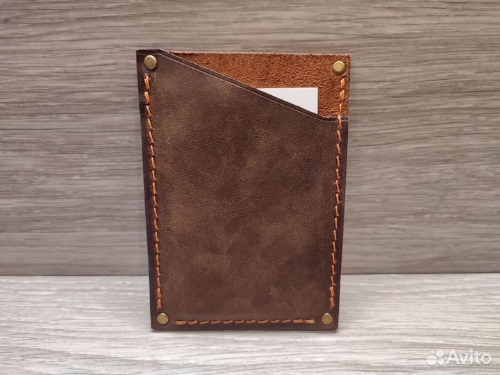 Визитница из натуральной кожи
