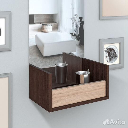 Полка Компакт настенная прямая 400