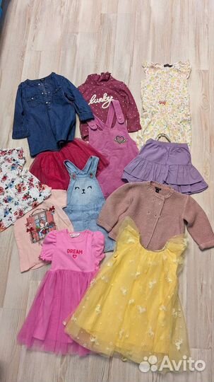 Вещи пакетом для девочки 80-86 размер