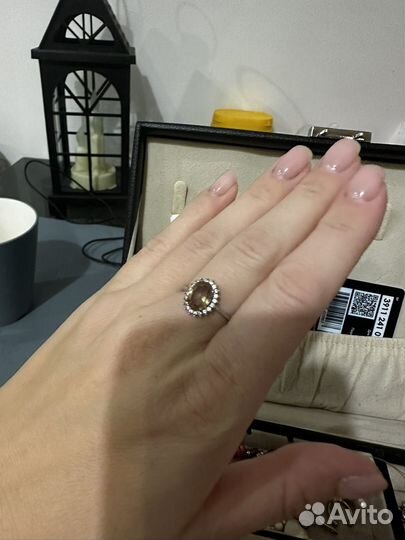 Серебряное кольцо с султанитом