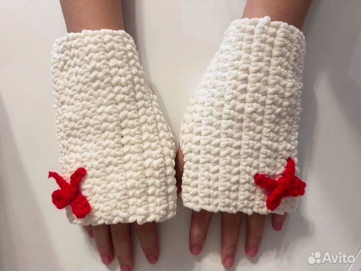 Митенки вязаные