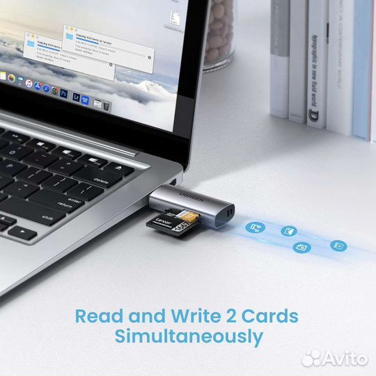 Картридер USB 3.0 ugreen