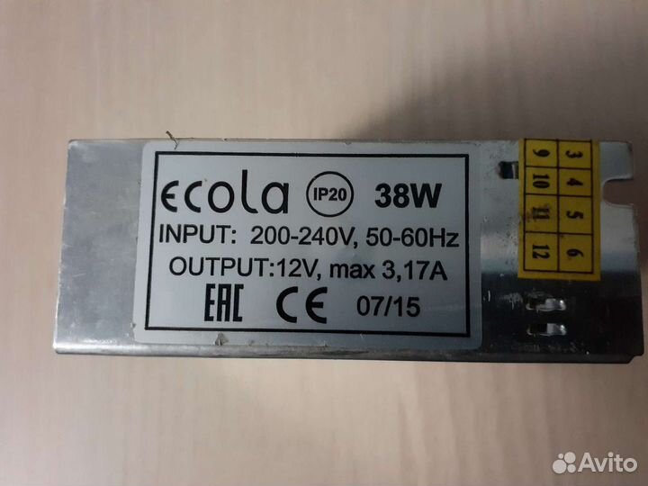 Адаптер блок питания 12v 38w и 12 v 25w