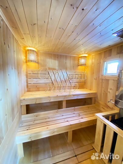 Баня 2,3х7 метров под ключ