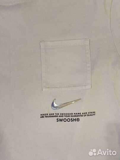 Nike swoosh футболка белая женская xs/s оригинал