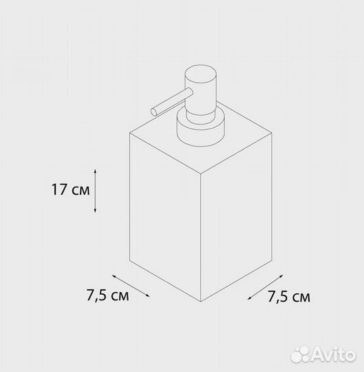 Дозатор жидкого мыла Fixsen Gusto FX-300-1 Хром Б