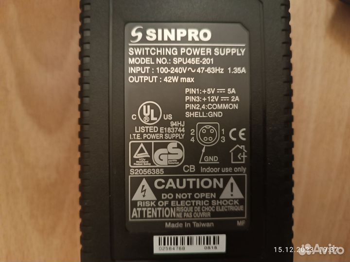 Блок питания switching power supply 42W