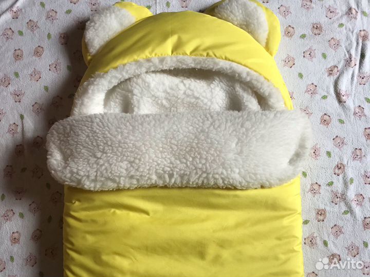 Конверт зимний меховой детский