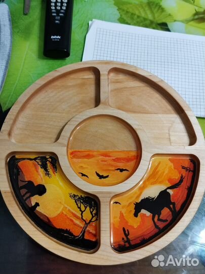 Менажница деревянная