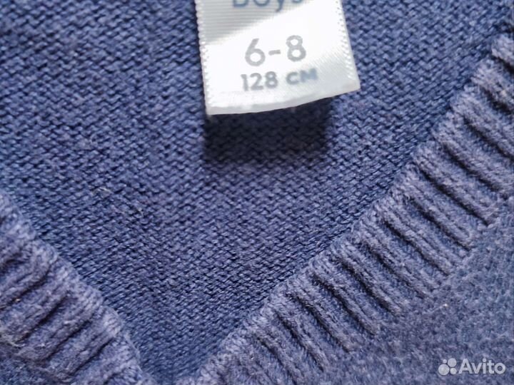 Жилетка для мальчика школьная 128