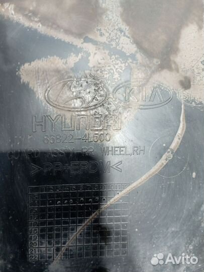 Подкрылок задний Hyundai solaris Прав