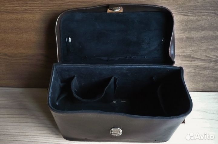 Ретро Кожаный Кофр для фотокинотехники СССР 60-х г