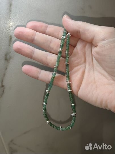 Чокер изумруд