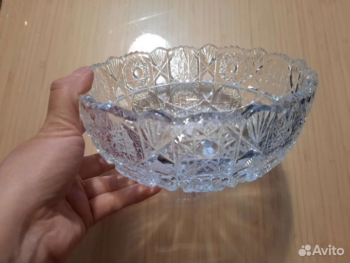 Хрустальный салатник СССР
