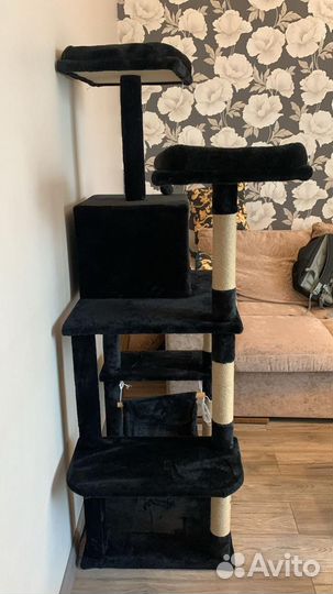 Игровой комплекс для кошек с гамаком