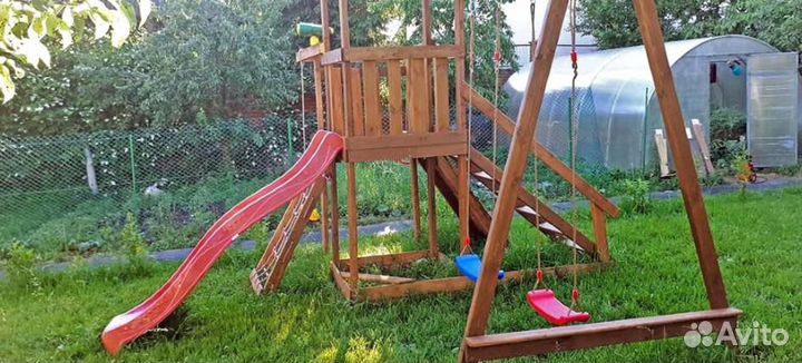 Детская деревянная площадка