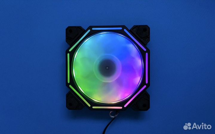 Кулер argb 120 мм 6PIN для корпуса черный Новый