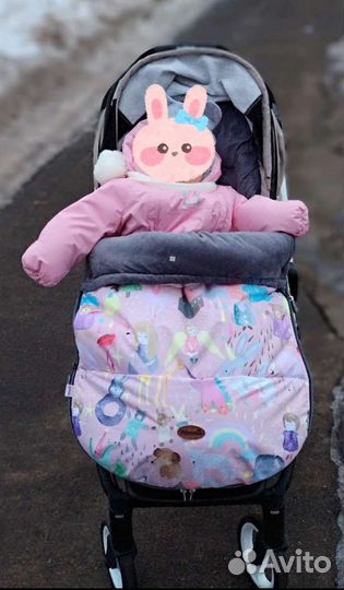 Зимний конверт мешок в коляску от 0-4 лет Mаmmie