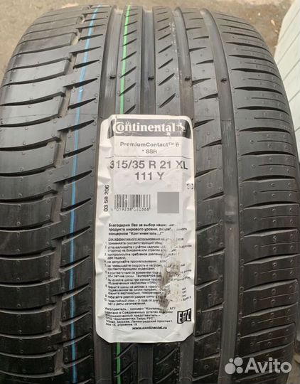 Continental ContiPremiumContact 6 275/40 R21 и 315/35 R21 111Y