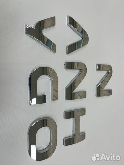 Буквы хромированные декоративные hongyan