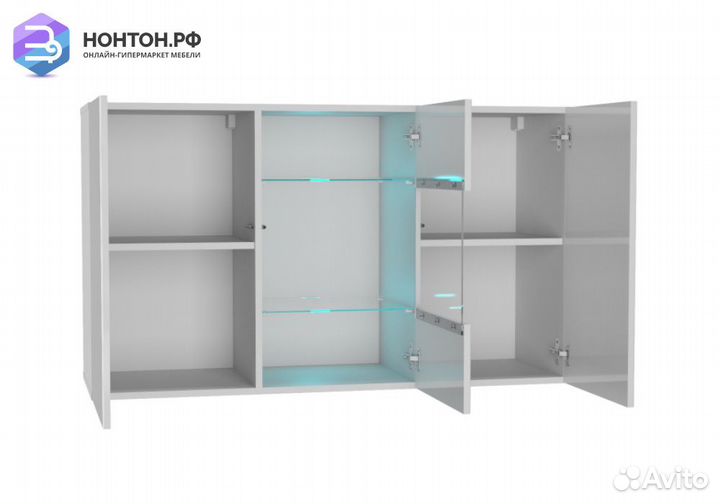 Комод Point белый глянец / белый матовый