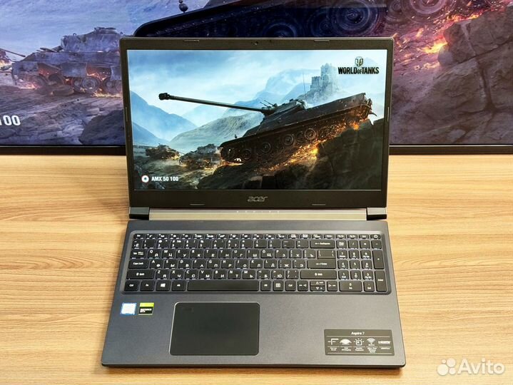 Игровой ноутбук Acer / GTX 1650TI / 16GB / SSD