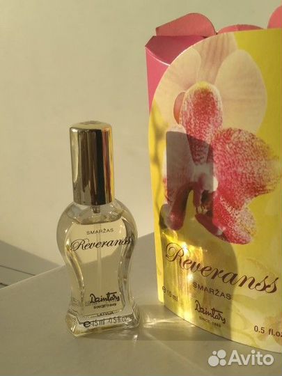 Духи женские Дзинтарс Реверанс 15мл Латвия