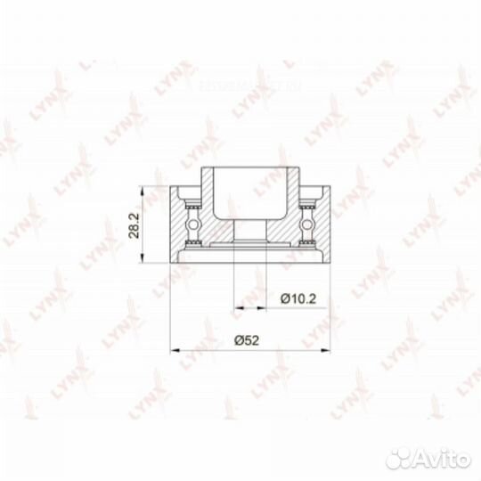 Lynxauto PB-3021 Ролик обводной ремня грм