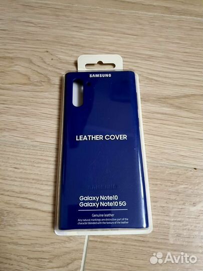 Новый оригинальный кожаный чехол на Samsung Note10