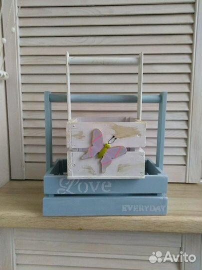 Ящик деревянный, декоративный. Короб. Кашпо