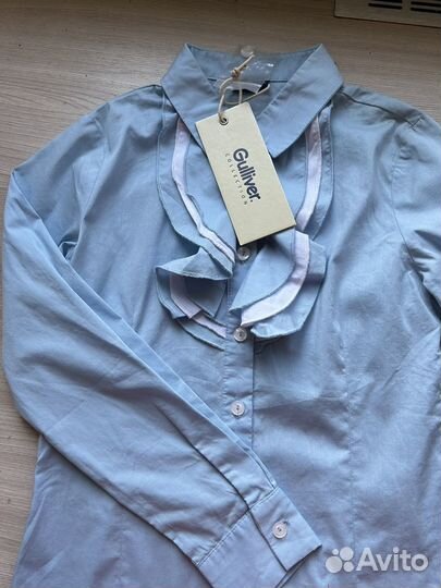 Блузка школьная 128см Guliver