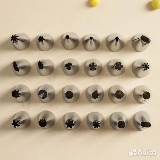 Набор кондитерский, 28 предметов: 24 насадки, 3 ад