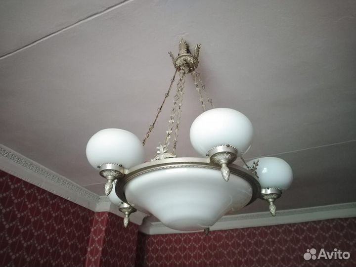 Огромная люстра, 1950 х годов, Сталинский ампир