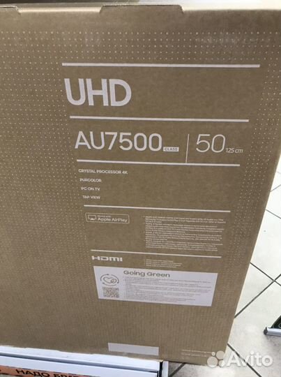 Телевизор Samsung 50 LED AU7500, 4K Ultra HD