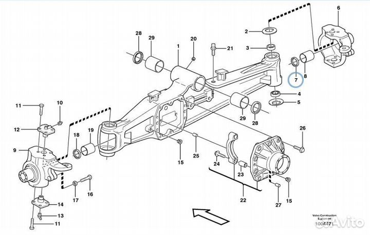 85824345 Сальник полуоси экскаватор погрузчик