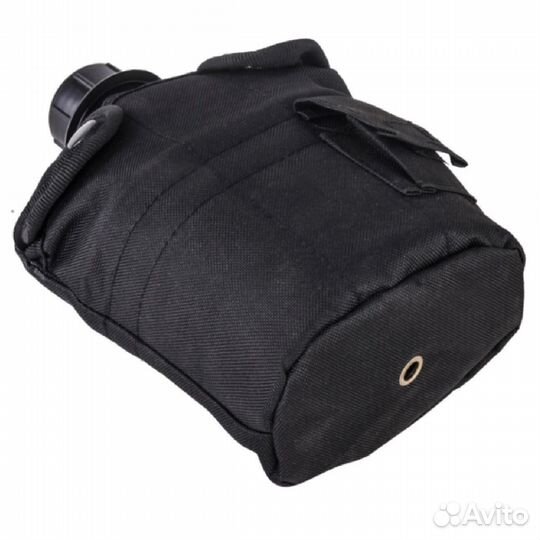 Армейская фляжка с котелком (черный)