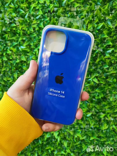 Silicone Case iPhone 14 (Dark Blue)