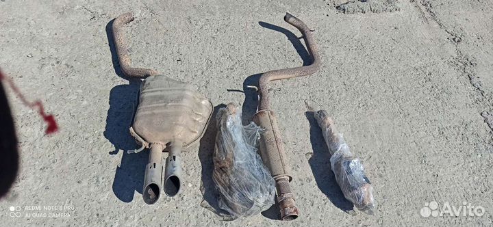 Выхлопная система на skoda Rs