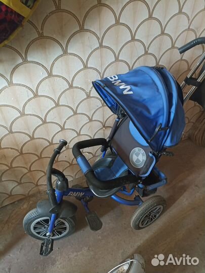 Прогулочная коляска велосипед