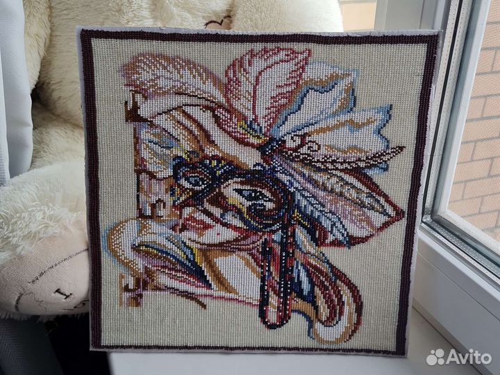 Картина полностью из биссера