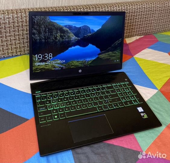 Игровой HP GTX 1050, SSD512, i5-8300H в отличн