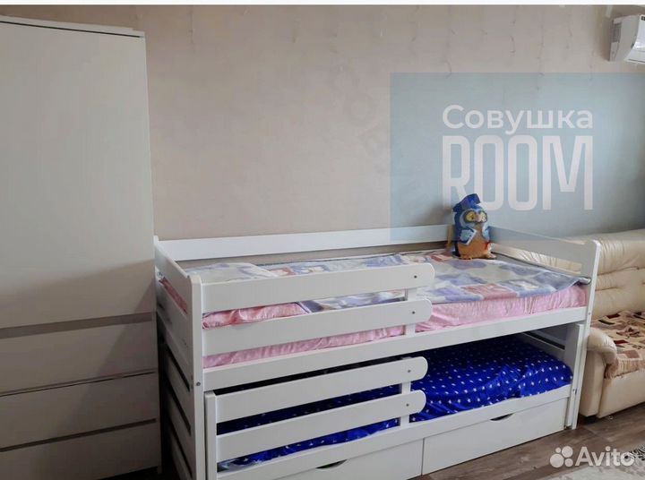 Двухъярусная кровать для двоих детей