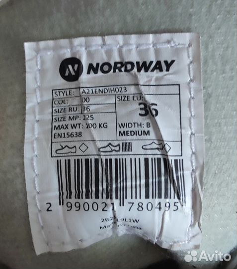 Коньки nordway sofia 36