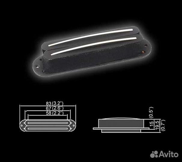 Звукосниматели рельсовые Belcat BHS94A Bridge+Neck